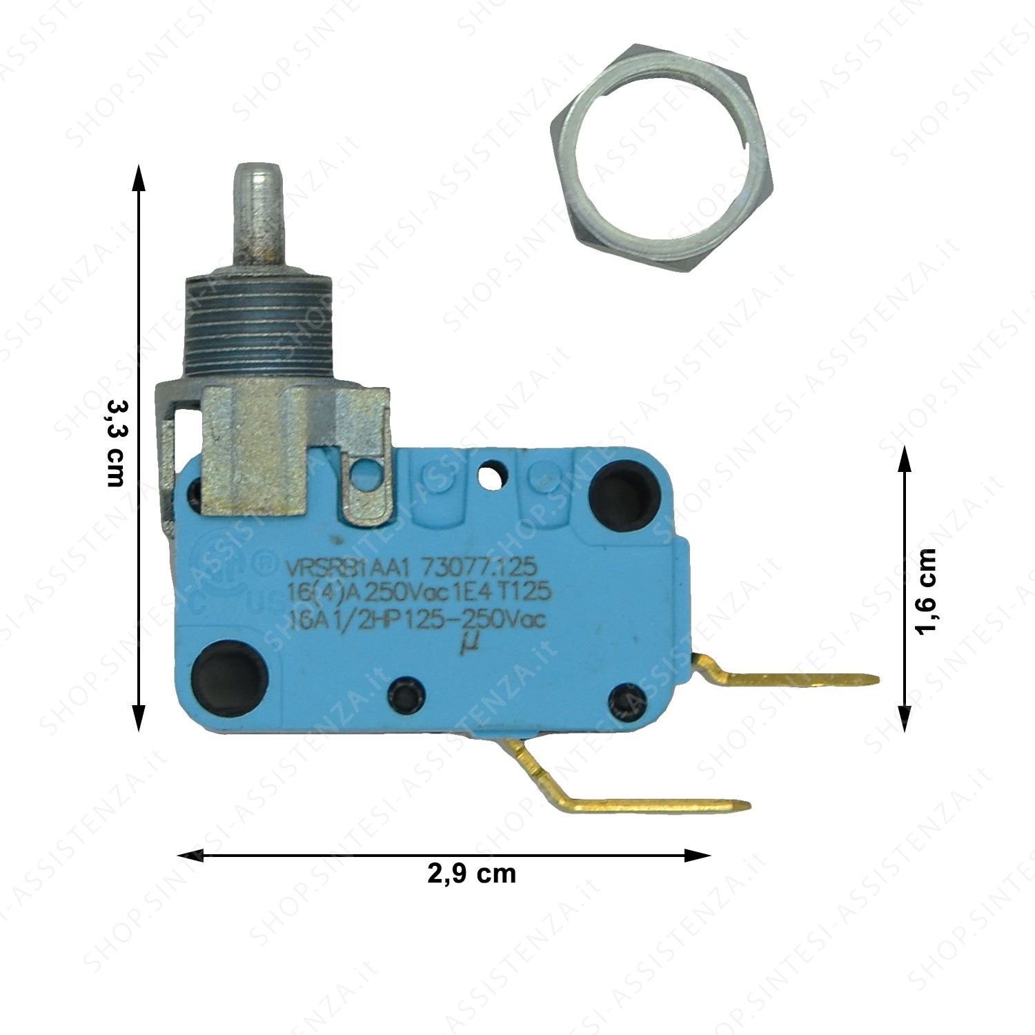 copy of MICRO INTERRUTTORE SWITCH RUBINETTO SABAF 5658/1 PIANO COTTURA FOSTER 9604204 - 9604203