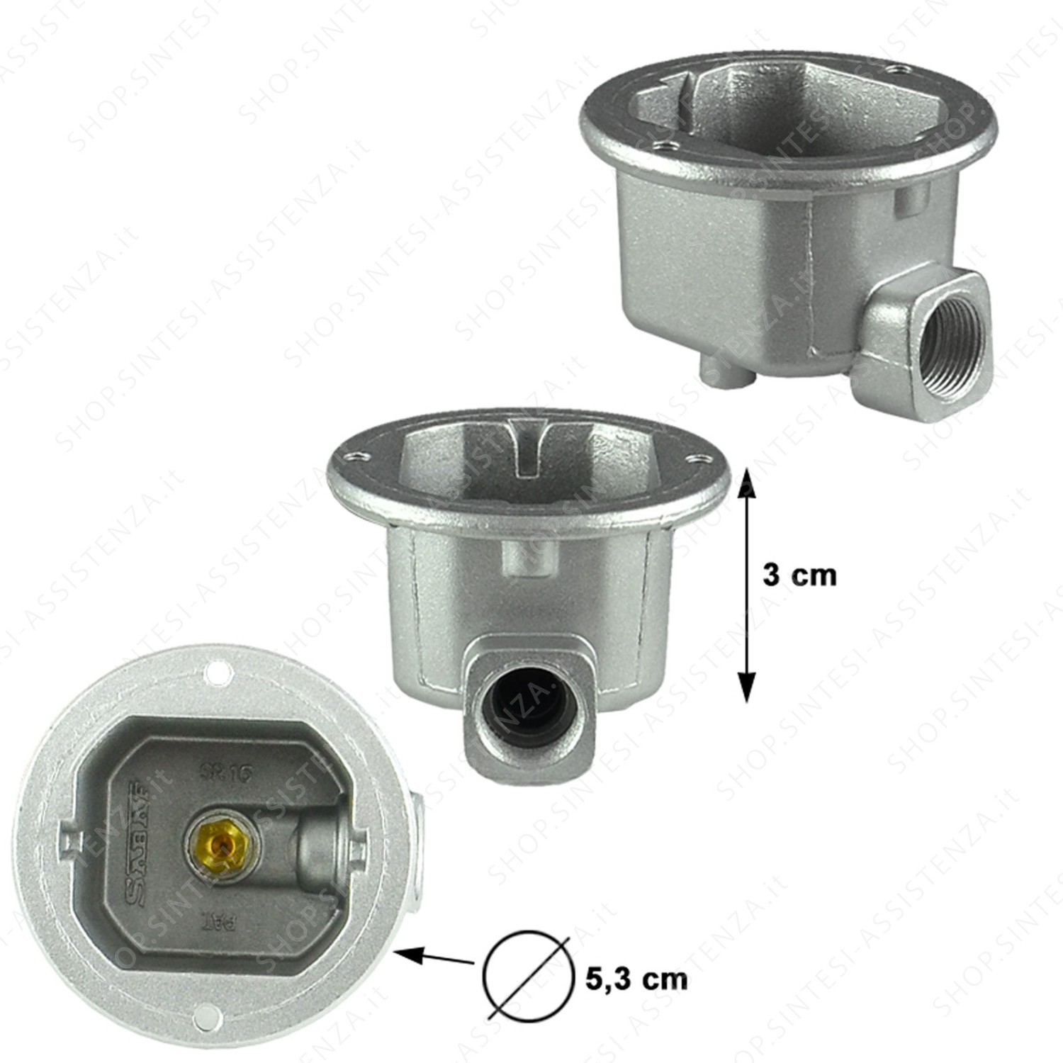 Nozzle holder cup for semi-rapid burner support Franke 133.0060.243 - 133.0060.243