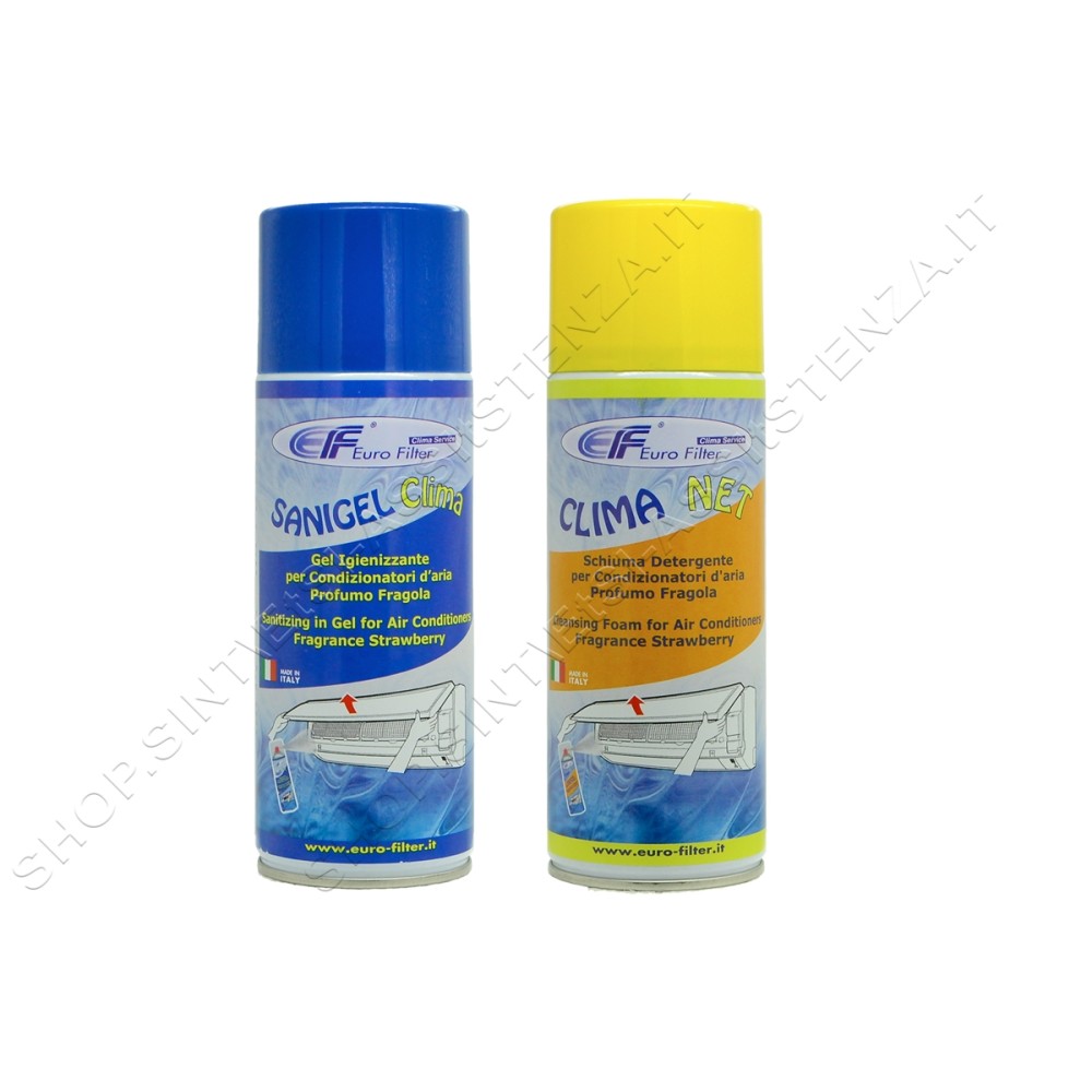 KIT PULIZIA SANIFICAZIONE IGIENIZZAZIONE CONDIZIONATORE CLIMATIZZATORE CASA AUTO - AC600 AC700