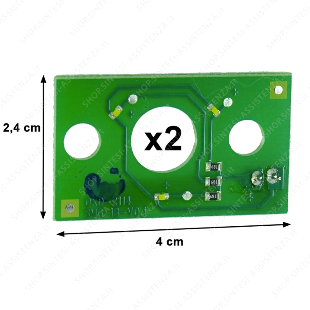 Pair of backlighting cards for Smeg oven knobs 811652859 - 811652859 2