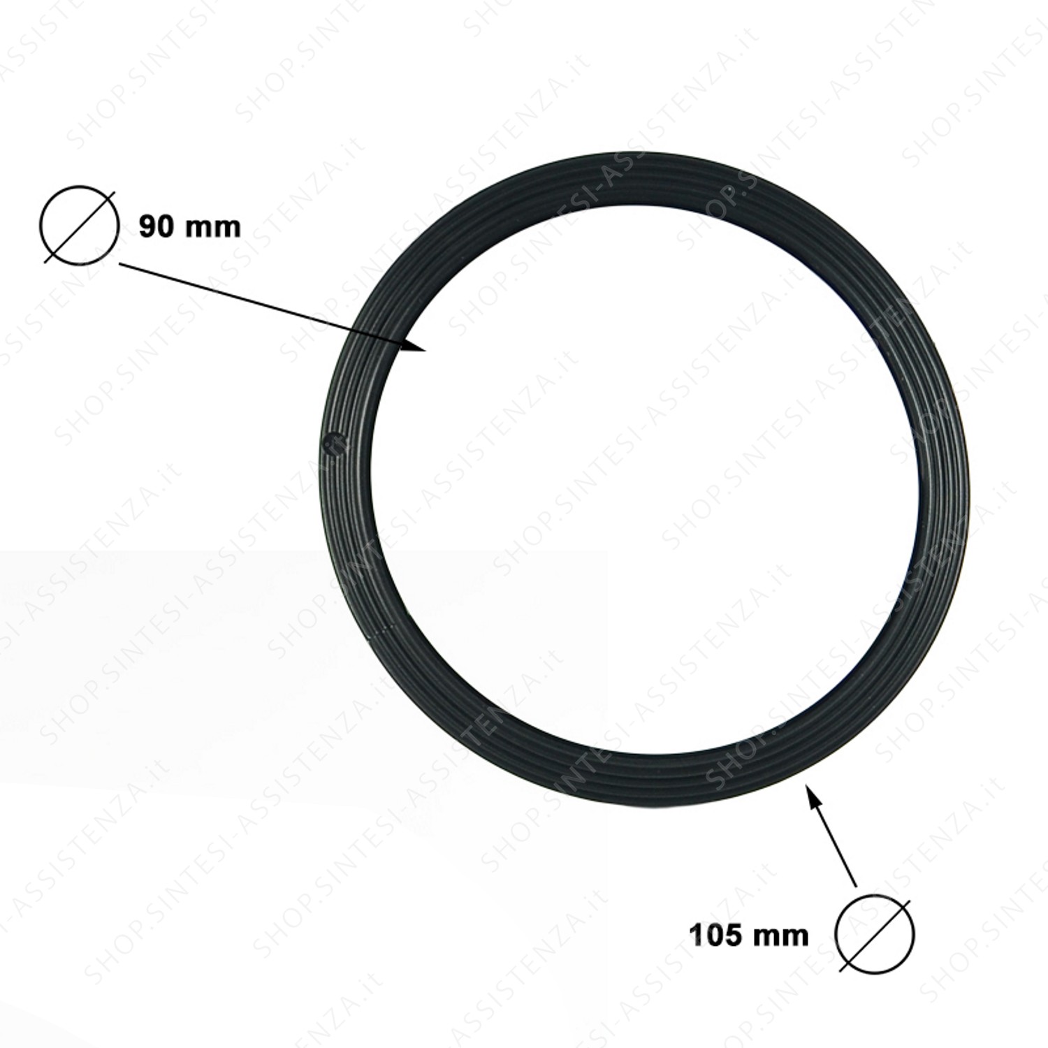 BLACK PVC SEAL FOR FRANKE SINK DRAIN 133.0042.872 - 133.0042.872