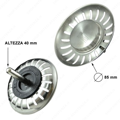TAPPO CESTELLO PER LAVELLO FRANKE PREMIUM DIAMETRO 84 MM ORIGINALE - 133.0286.218 TAPPO CESTELLO PER LAVELLO FRANKE PREMIUM DIAMETRO 84 MM ORIGINALE - 133.0286.218