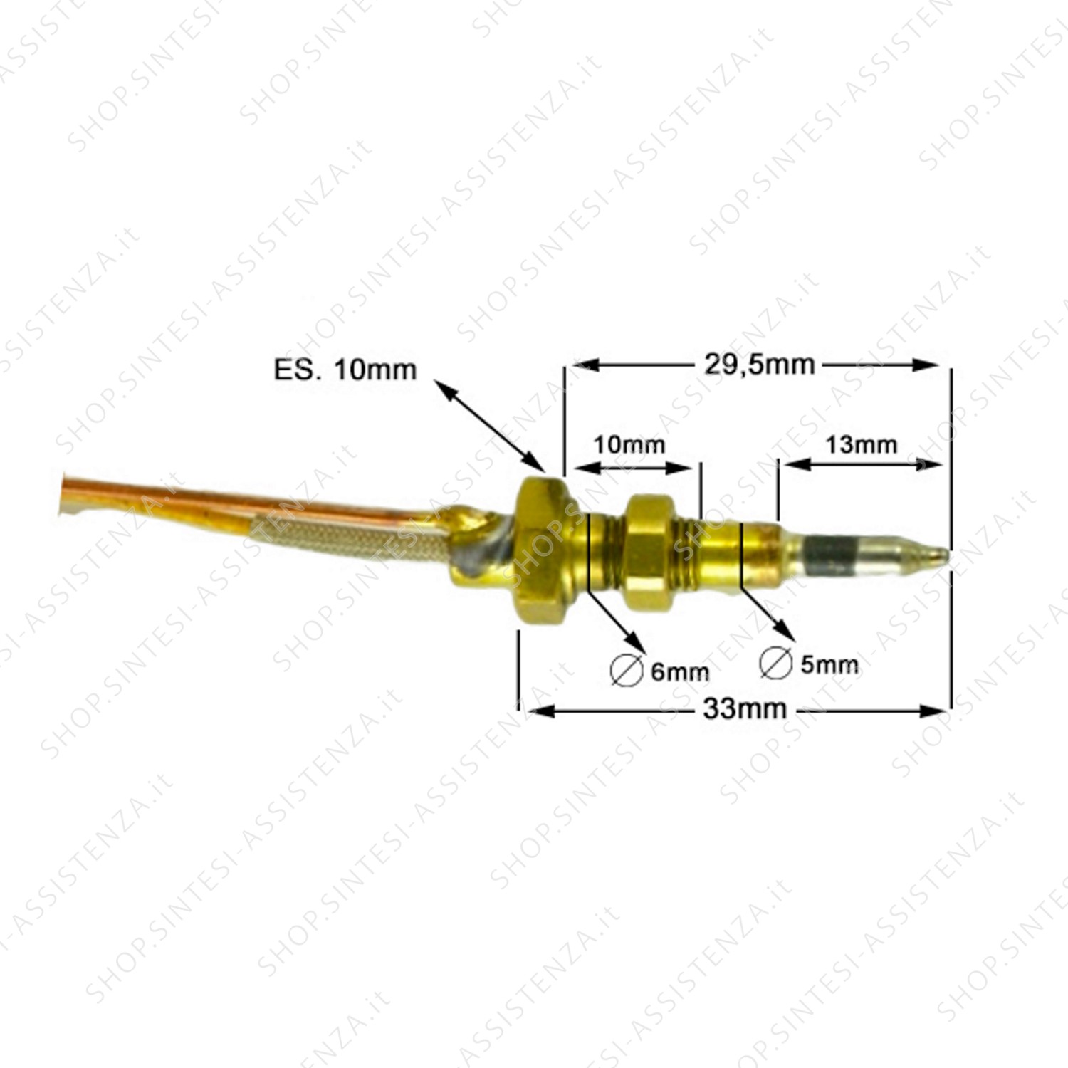 Foster hob sensor burner thermocouple LENGTH 600 9606239 - 9606239