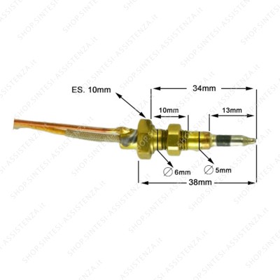 Termocoppia bruciatore tripla corona piano di cottura Foster 9606231 - 9606231