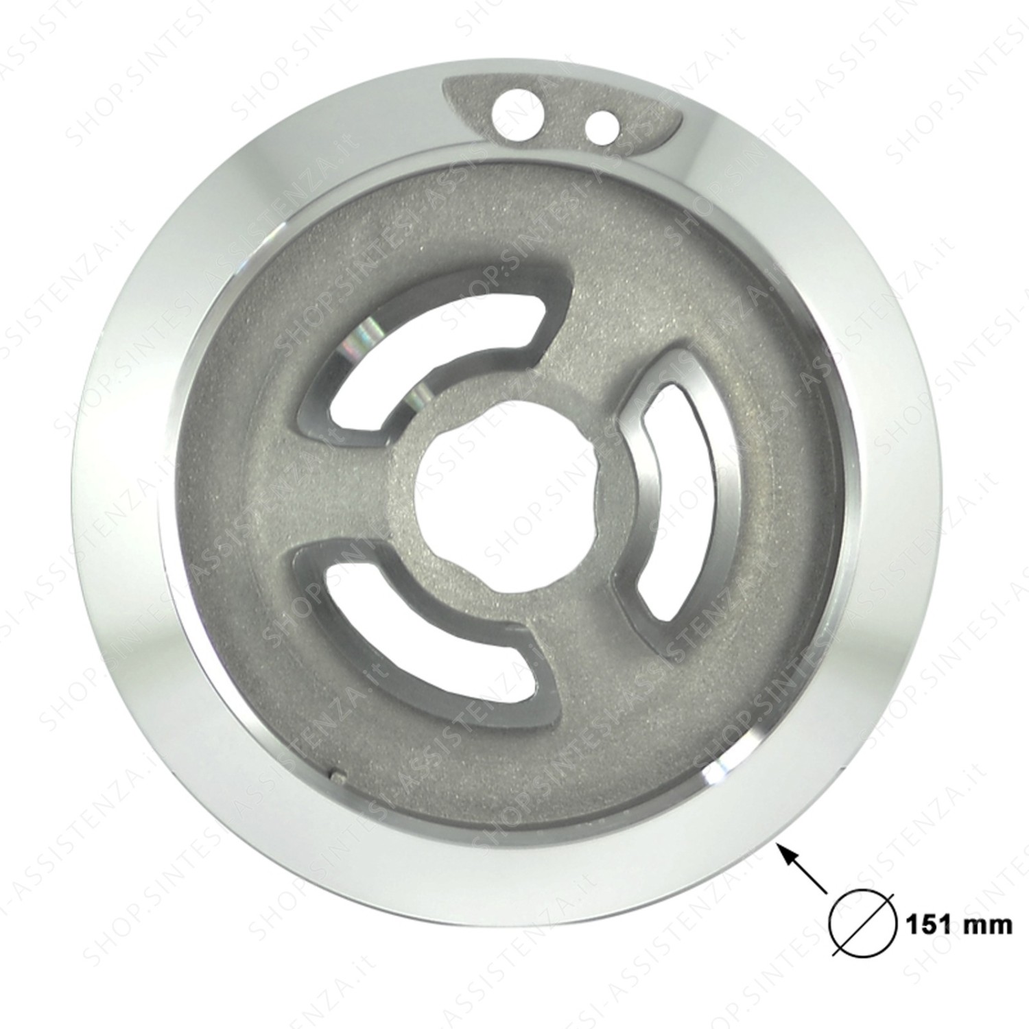 Base in alluminio bruciatore doppia corona piano cottura Smeg 870650452 - 870650452