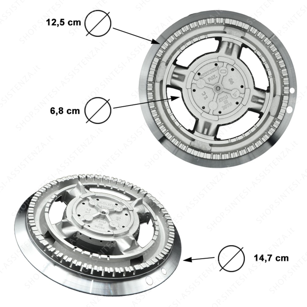 ULTRA-FAST FLAME BURNER SMEG HOB 878010088 - 878010088