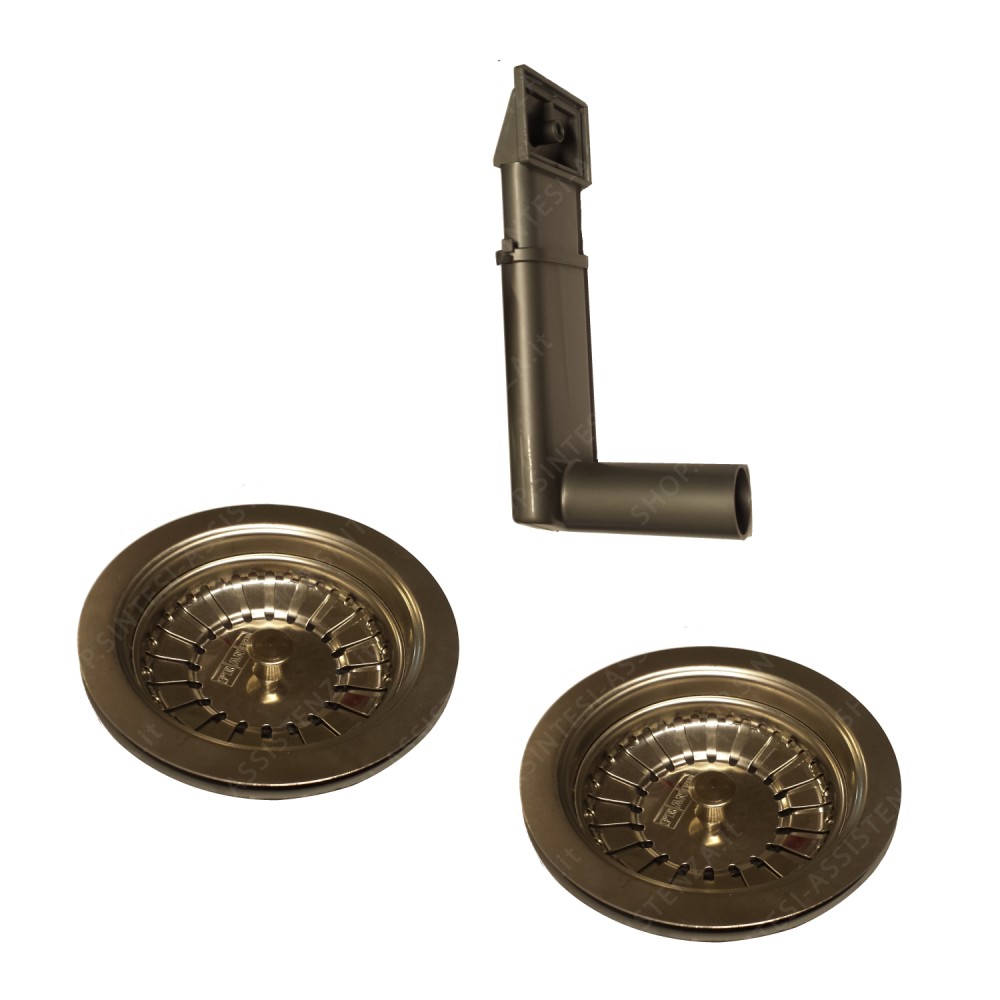 KIT PILETTE 2 VIE BASKET 3" CON TAPPO TUBO TROPPO PIENO FRANKE 112.0059.989 - 112.0059.989