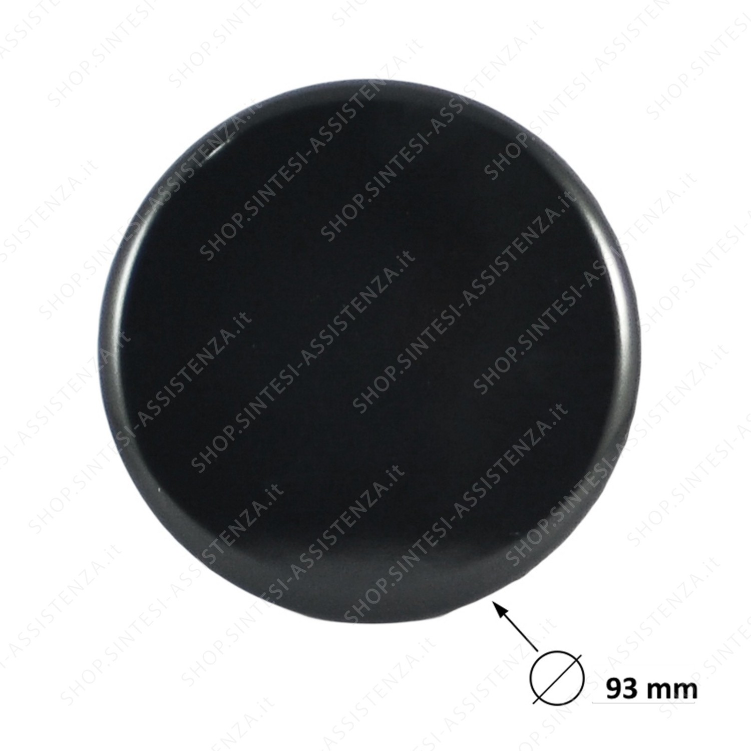 PIATTELLO CAPPELLOTTO SMALTATO NERO PIANO COTTURA SMEG 351050670 - 351050670