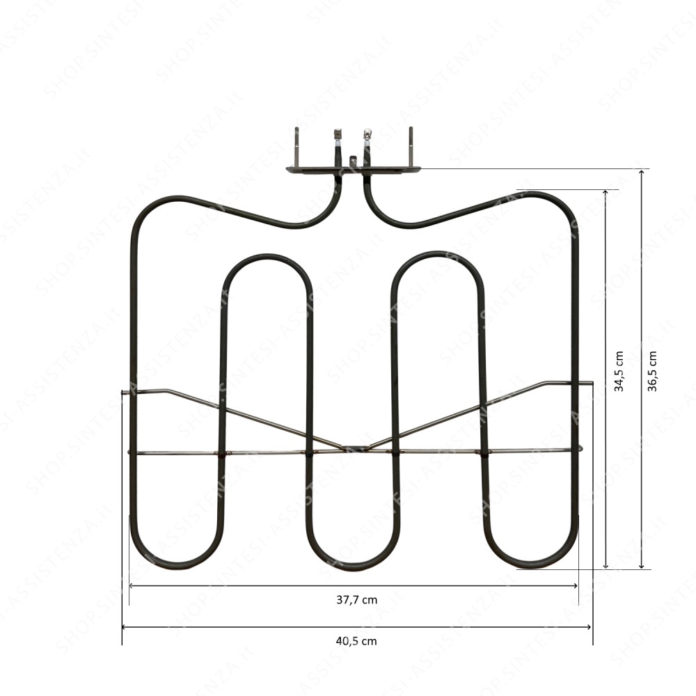Resistenza inferiore 1300 w per forno Alpes Inox VAFFRME00035 - VAFFRME00035