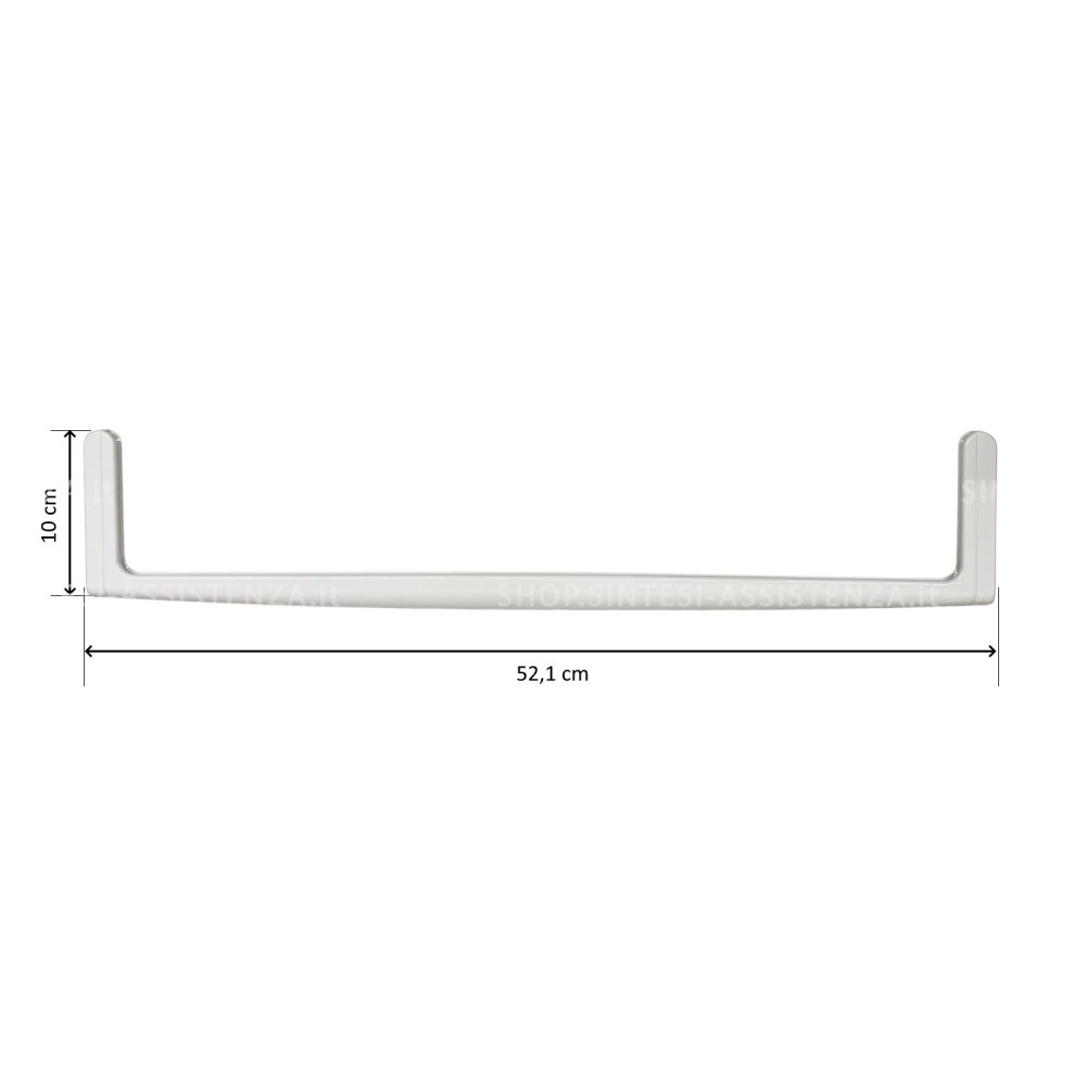 Profilo anteriore in plastica ripiano in vetro frigo Smeg 766250597 - 380294
