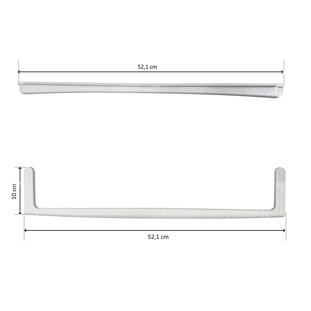 Coppia profilo anteriore posteriore ripiano Frigo Smeg FAB28 FAB30 FAB32 FAB - 380294 380520 OMNIA