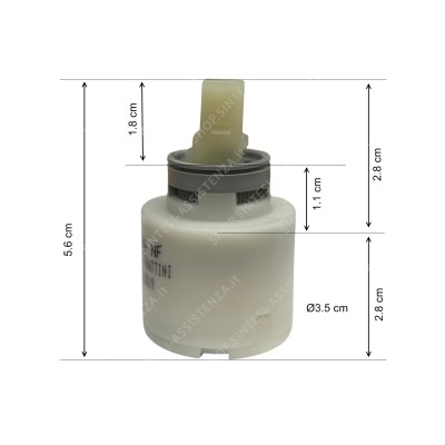 Cartuccia per rubinetto Smeg diametro 35 mm 071930079 - 071930079