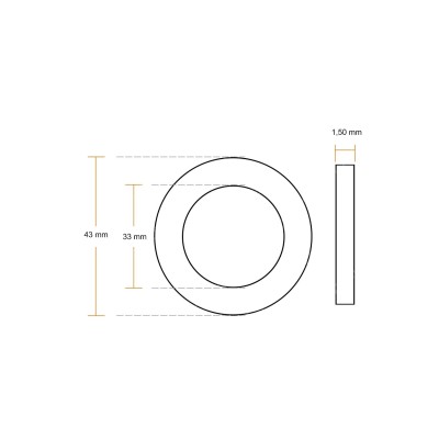 RUBBER SEAL BASE 33 x 1.5 mm FRANKE TAP 133.0060.413 - 133.0060.413 RUBBER SEAL BASE 33 x 1.5 mm FRANKE TAP 133.0060.413 - 133.0060.413