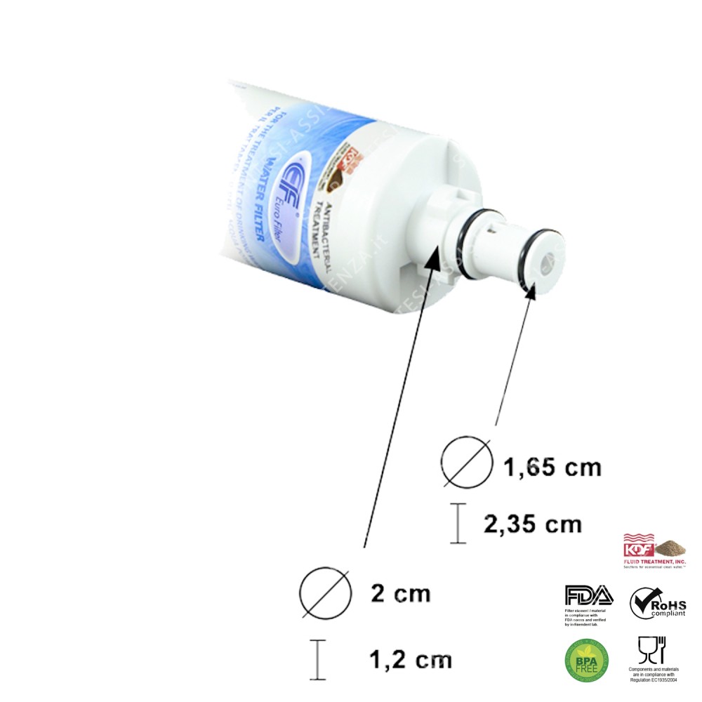Filtro Acqua Per Frigorifero Whirlpool Smeg Indesit WF014K - WF014K 2