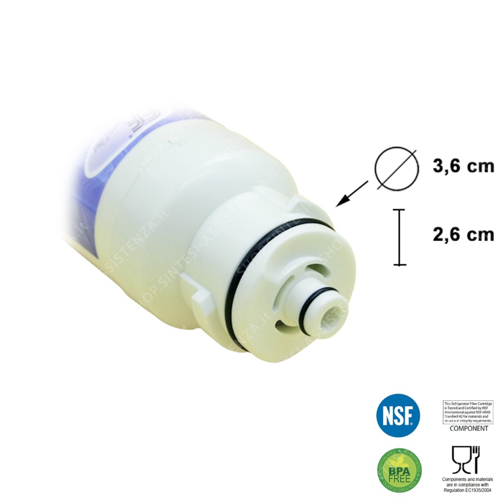 Water Filter for DAEWOO SMEG FRANKE WF076 Refrigerator - WF076 2