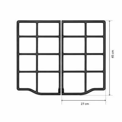 Cast iron grill right and left Franke Trend Fhtl 60 112.0188.650 - 112.0188.650
