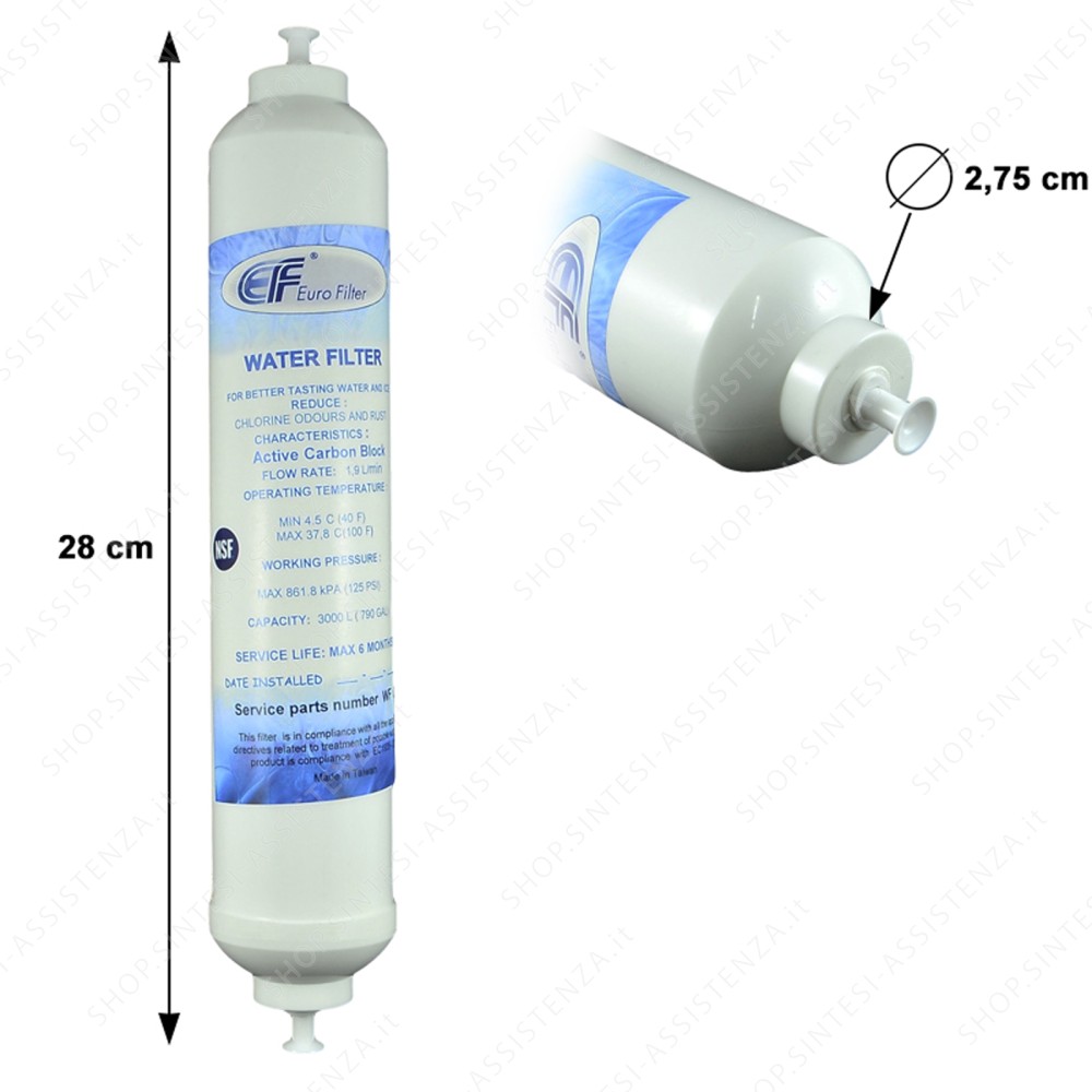 FILTRO ACQUA PER FRIGORIFERO SAMSUNG LG ELCTROLUX GENERAL ELECTRIC WHIRLPOOL WF010 - WF010