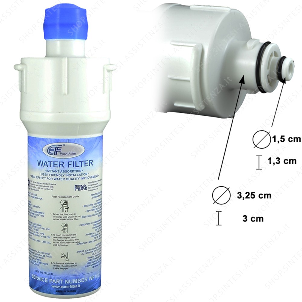 FILTRO ACQUA PER FRIGORIFERO ADATTABILE EVERPURE CULLIGAN WF103 - WF103