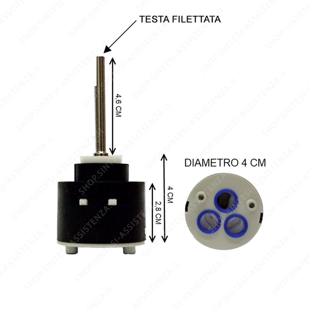 Cartuccia 40 mm per rubinetto Joystic Franke 133.0063.734 - 133.0063.734