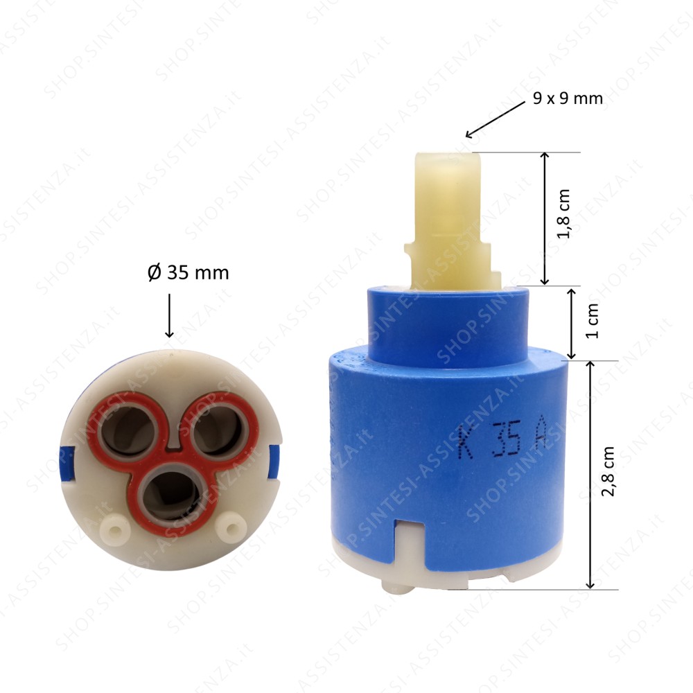 35 mm cartridge for Eos Gaia Atlas faucet Franke 133.0372.710 - 133.0372.710