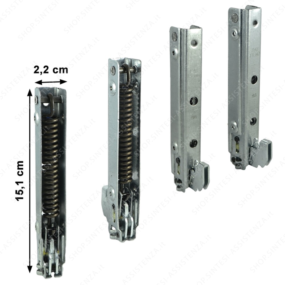 Double glass door hinge compatible with both sides of Foster oven 9401033 - 9401033