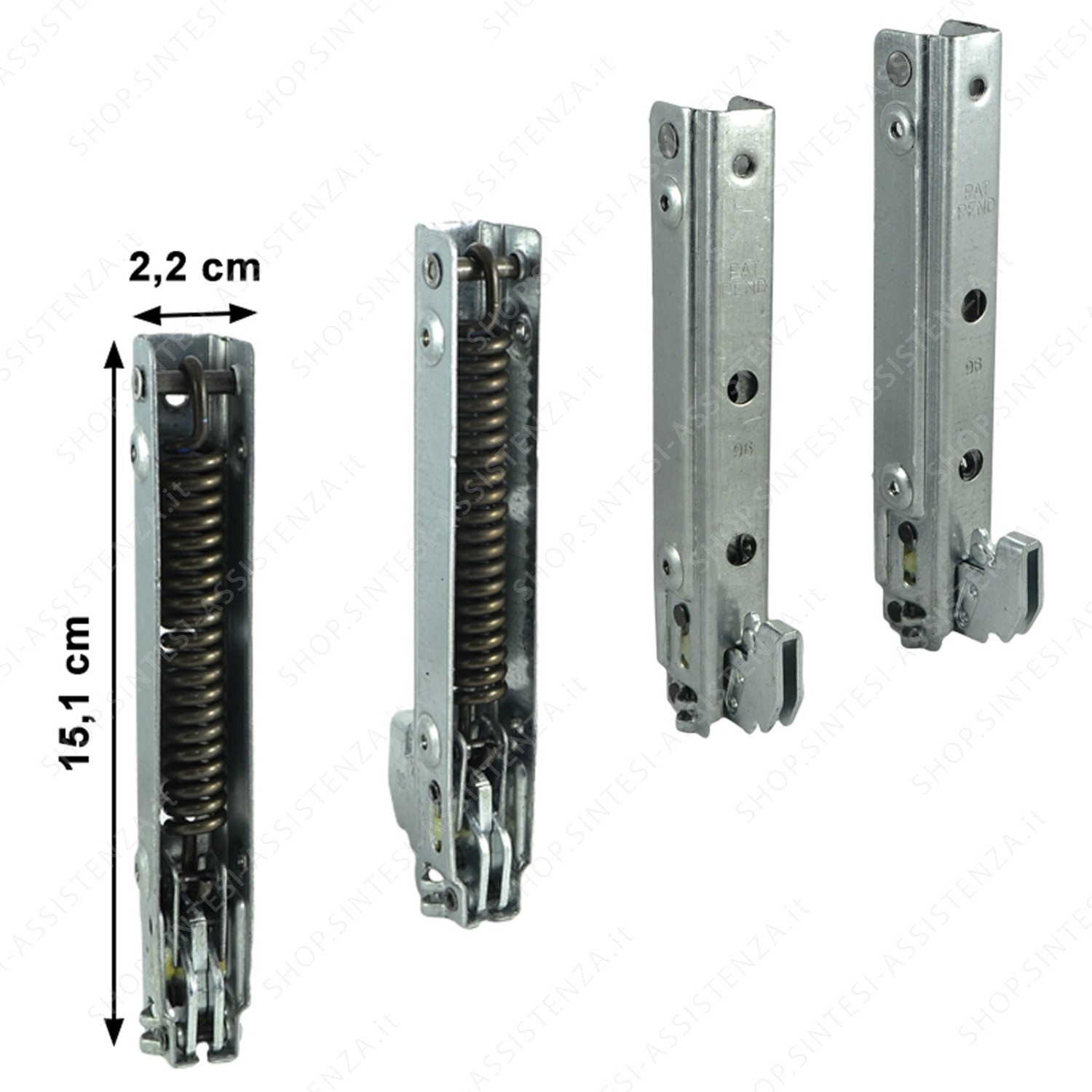 Double glass door hinge compatible with both sides of Foster oven 9401033 - 9401033