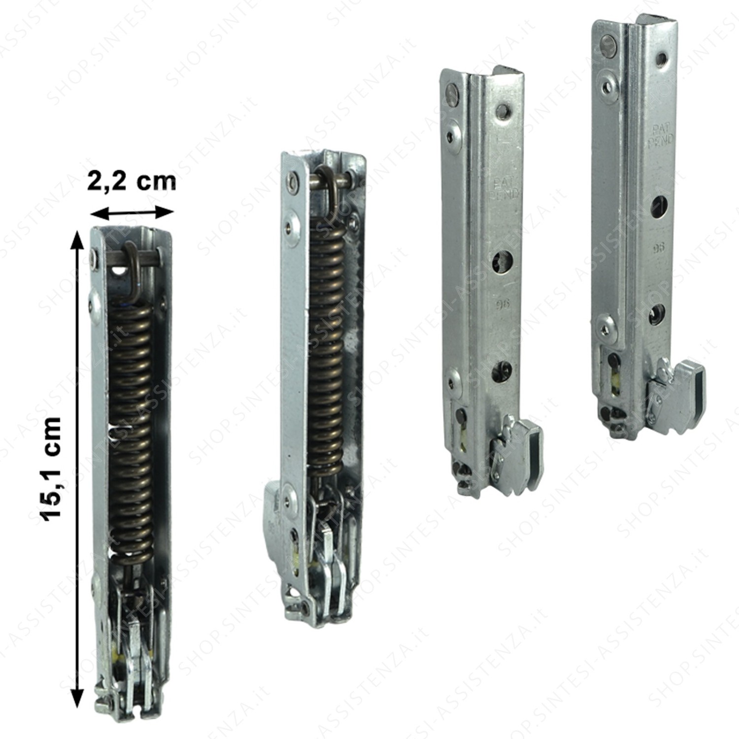 PAIR OF LEFT AND RIGHT HINGES FOR 2 GLASS OVEN DOOR FOSTER GLEM 9401033 - 9401033 X2
