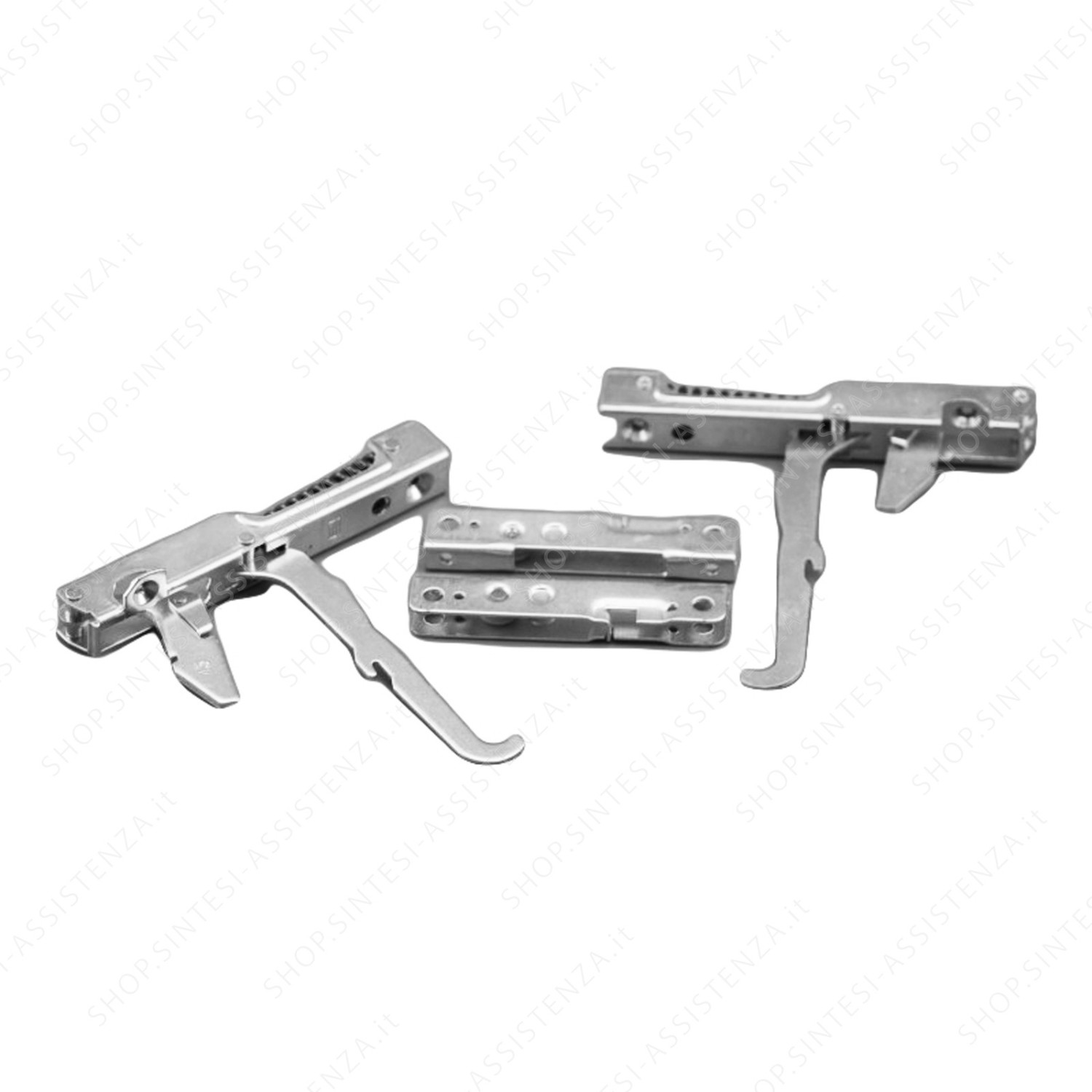 PAIR SMEG OVEN DOOR HINGES COMPLETE WITH ROLLERS SE ALFA S WH - 691330361