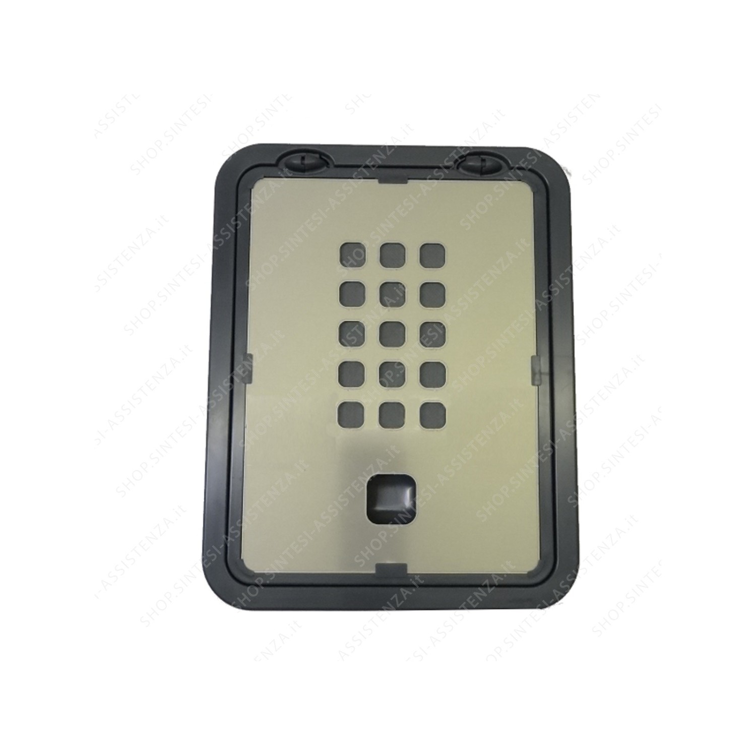 COPERCHIO PATTUMIERA TECNOINOX TECNOKIT 18 x 23 CM CON CERNIERA - CON FILTRO ANTI-ODORE COP 10CF - B3CO01027C0080S