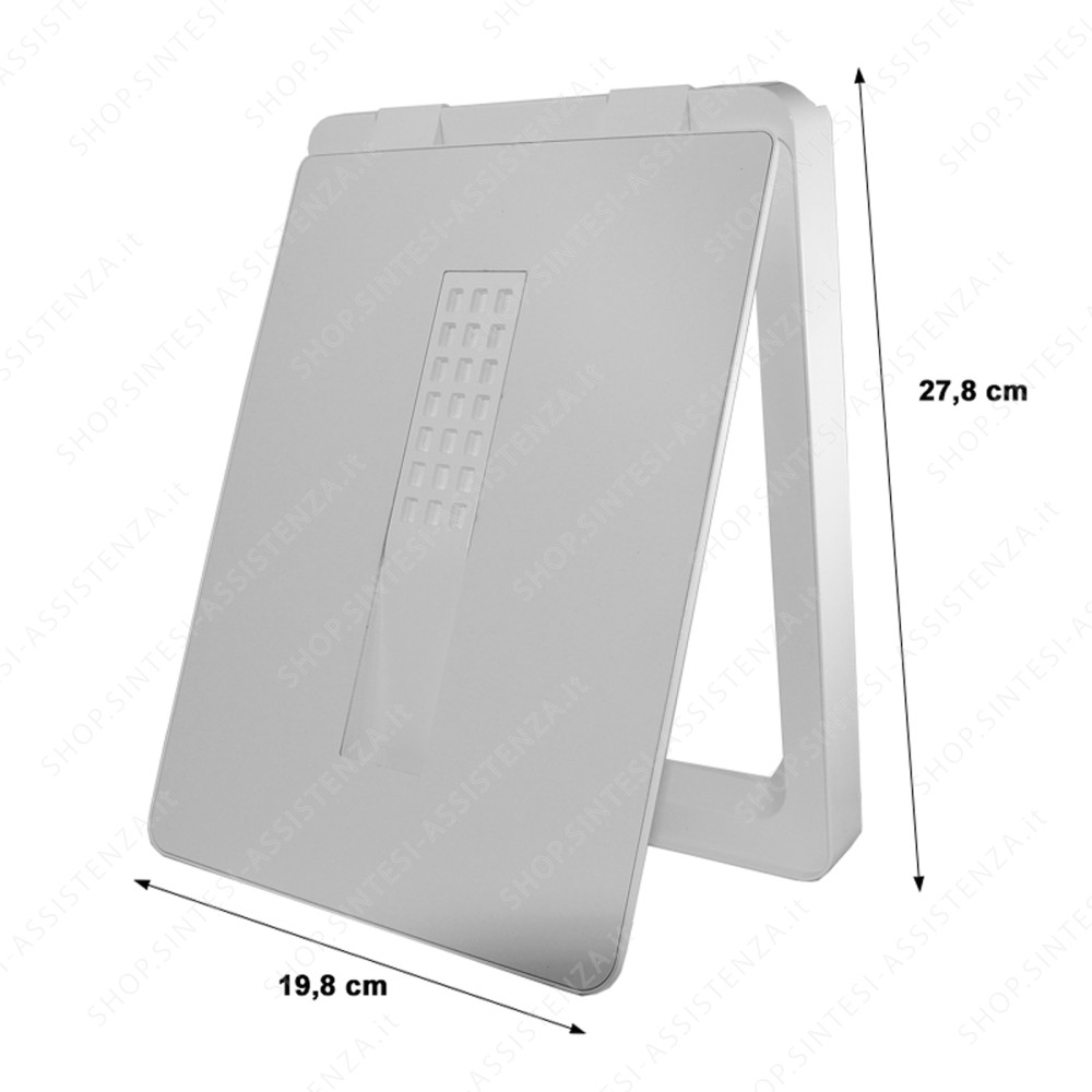 WHITE WASTE BIN LID TECNOINOX T2 SERIES 20 X 28 CM WITH FILTER - B3CO01017C0640S