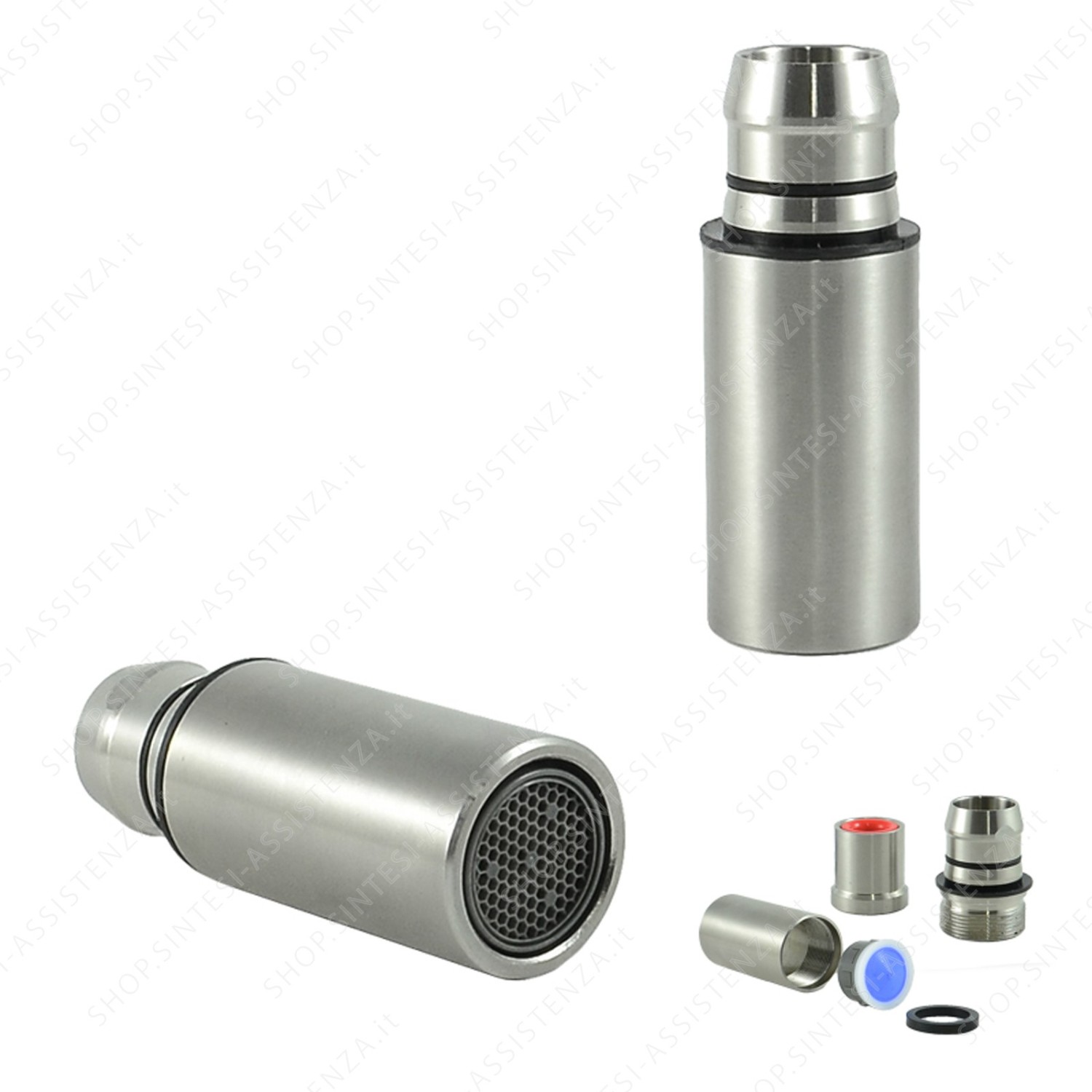 Single jet shower head in brushed steel, Eos faucet, Franke 133.0180.788 - 133.0180.788