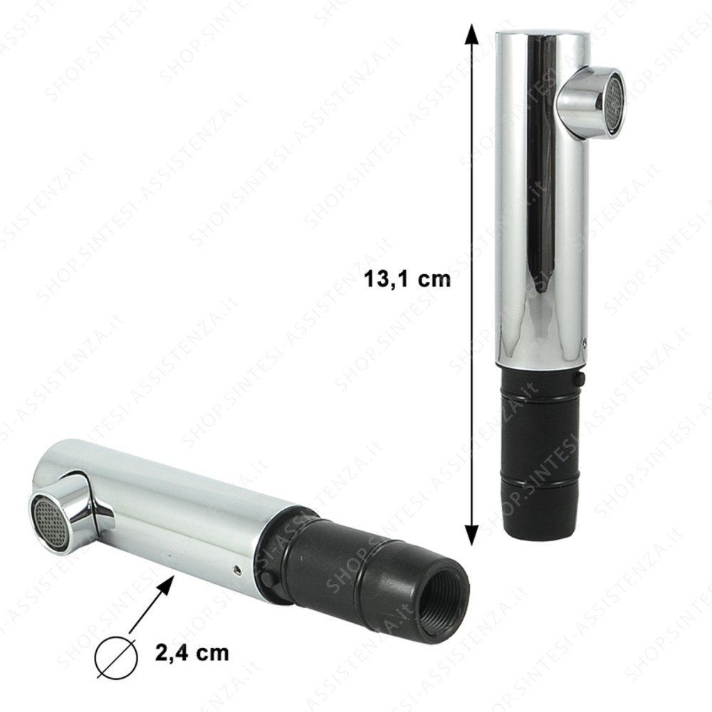 Single-jet chrome shower head for Franke Foster Arsenio Neptune faucet 133.0173.940 - 133.0173.940