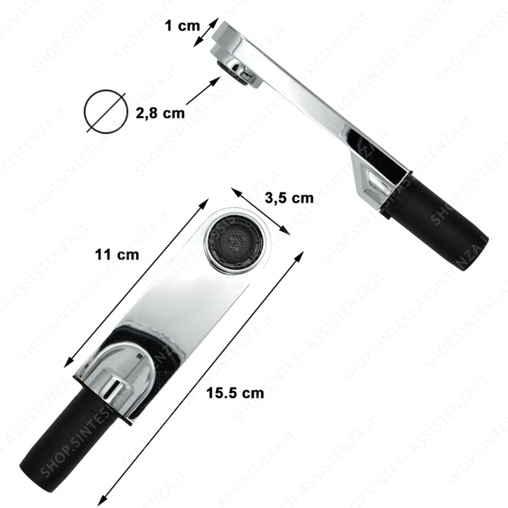 Franke Hexis 35 x 10 mm single-jet chrome shower mixer tap Franke 133.0174.014 - 133.0174.014