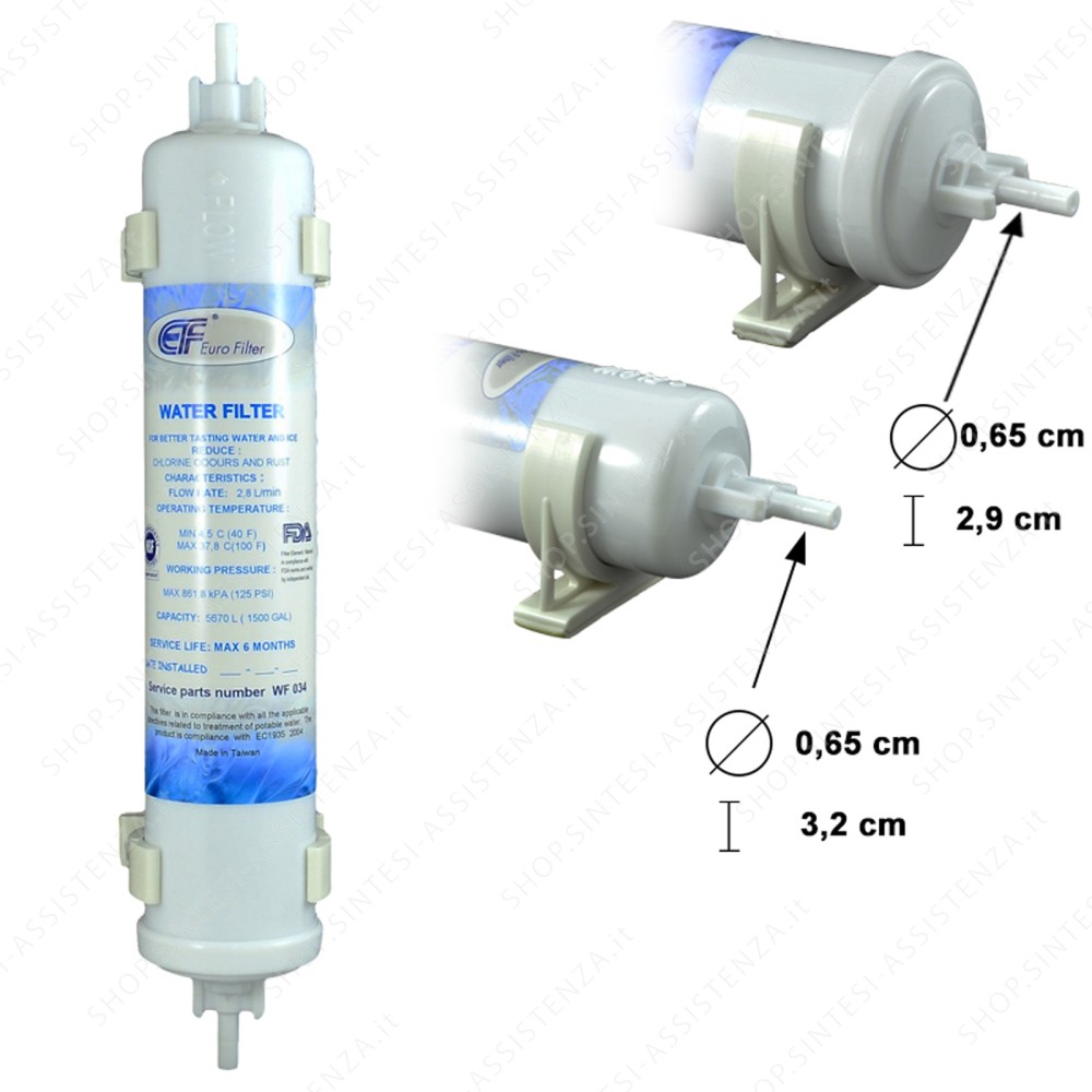 WATER FILTER FOR FRIDGE ADAPTABLE LG BOSCH SIEMENS HOTPOINT ARISTON DAEWOO - WF034