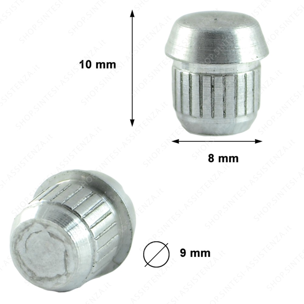 Piedino alluminio metallico griglia tripla corona piano cottura Foster 9606945 - 9606945