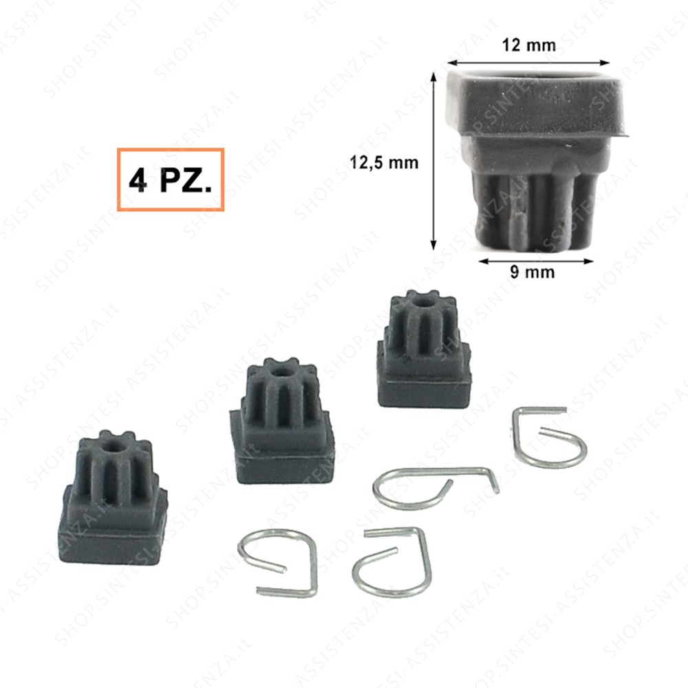 Kit 4 Gommini antigraffio griglia piano cottura Smeg 4 pezzi 690690669 - 690690669