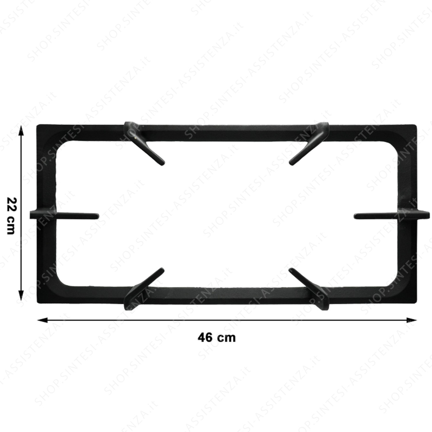 Central cast iron grill with rubber pads for Foster 9601633 hob - 9601633