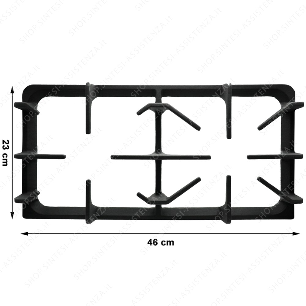 Right cast iron grill with rubber pads for Foster 9601630 hob - 9601630
