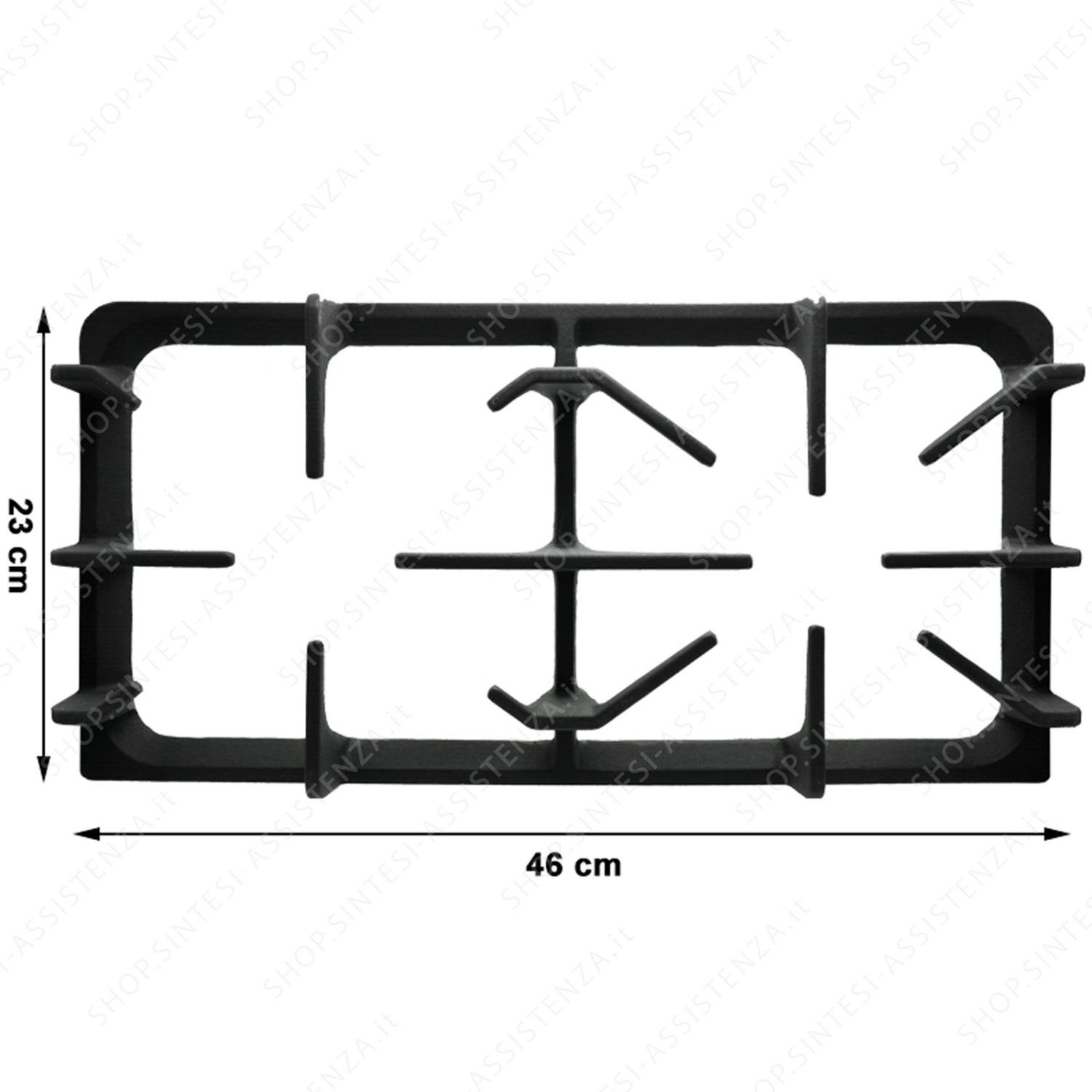 CAST IRON GRILL 2 BURNERS FOR FOSTER HOB 9601630 - 9601630