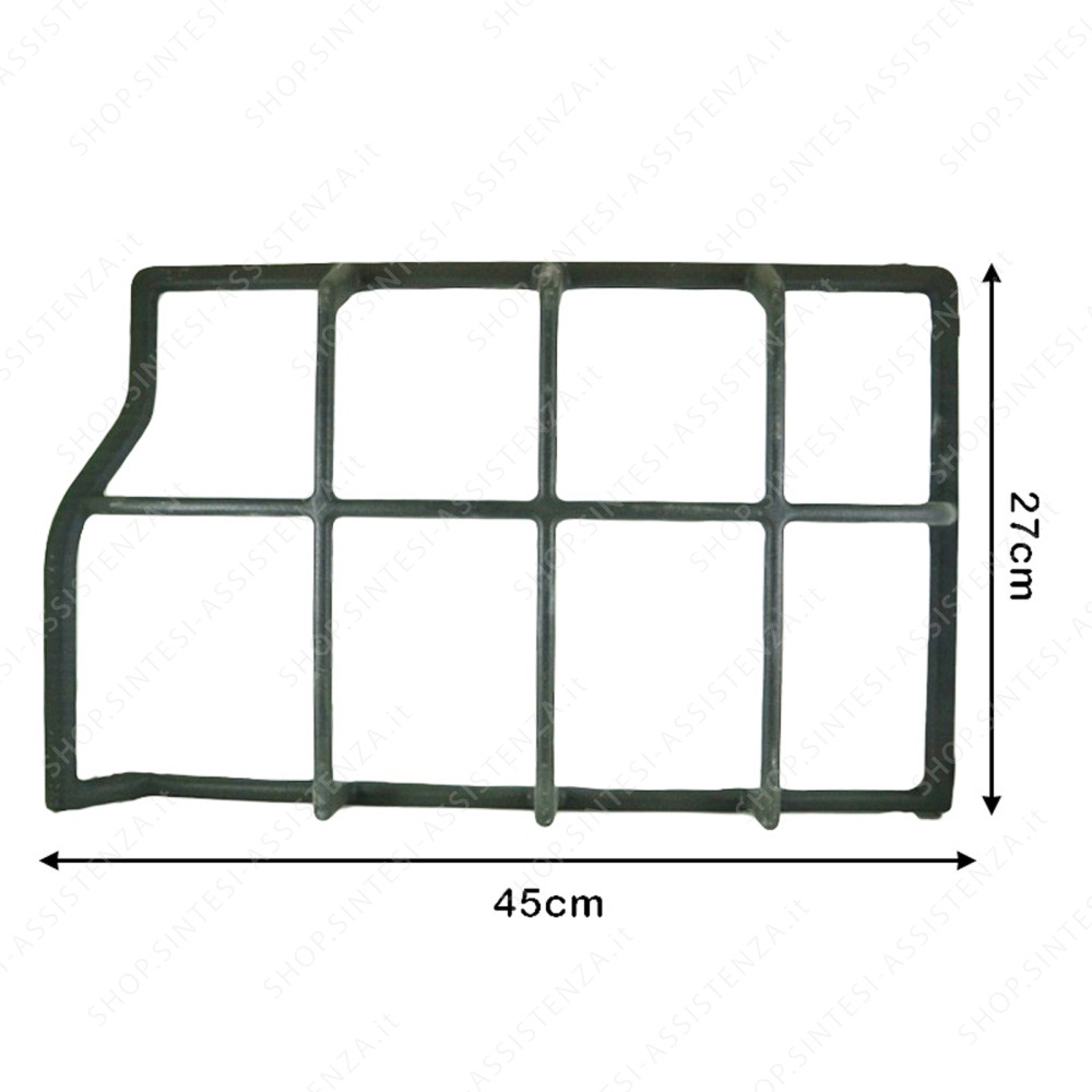LEFT GRAY GRILLE OF FRANKE HOB - 133.0199.047
