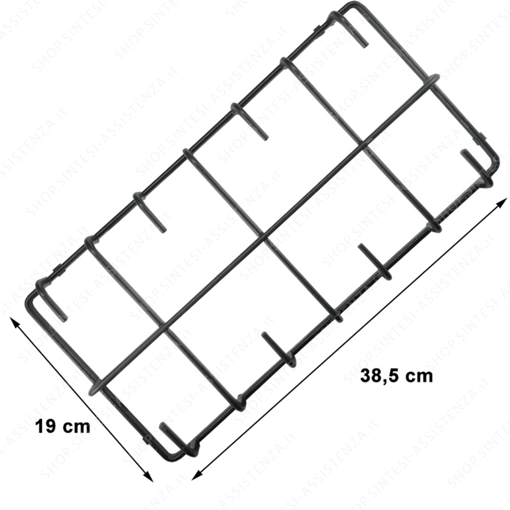 Franke 133.0053.742 enamelled iron right and left grid with rubber hob pads - 133.0053.742