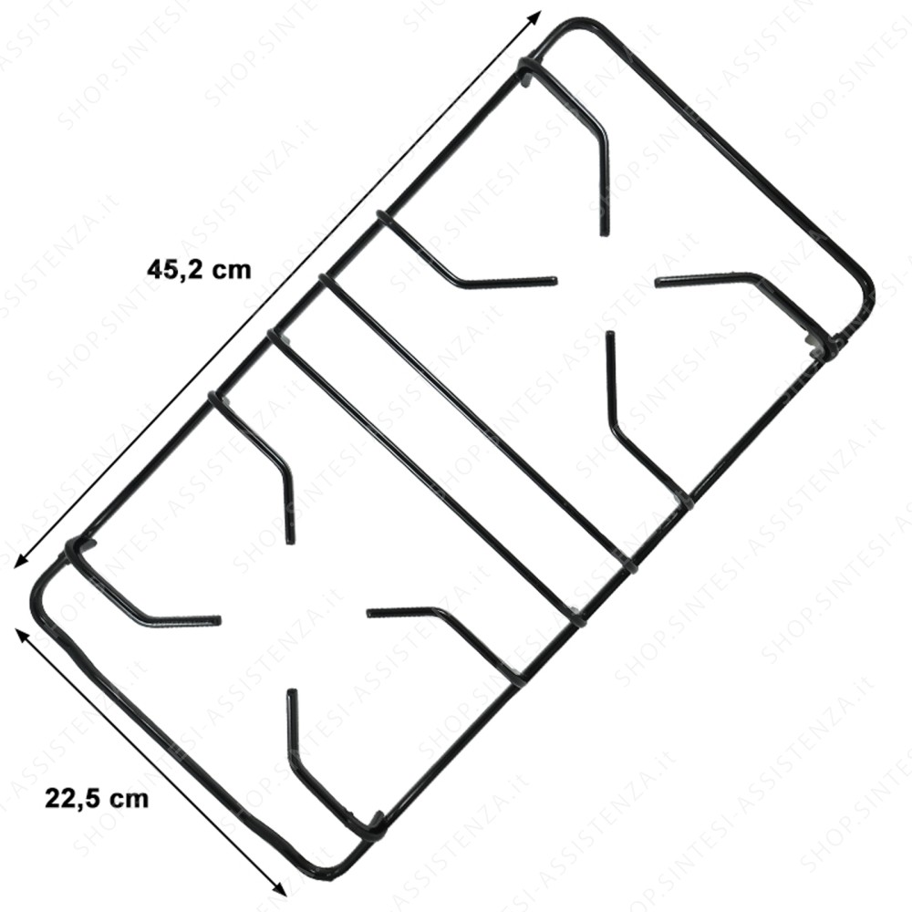 RIGHT GRILL FOR AUXILIARY FIRE AND SEMI-RAPID FRANKE HOB - 133.0042.151