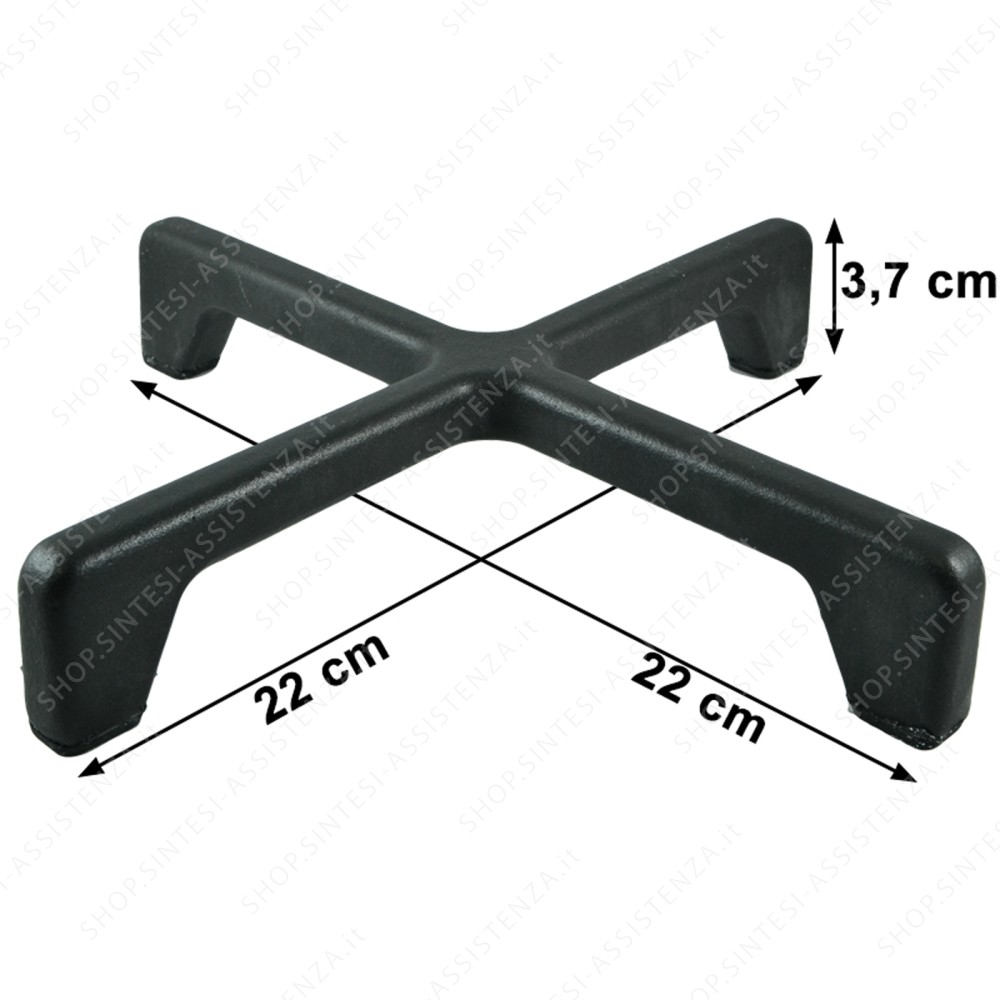 Griglia in ghisa con gommini bruciatore semirapido piano cottura Smeg 694091619 - 694091619