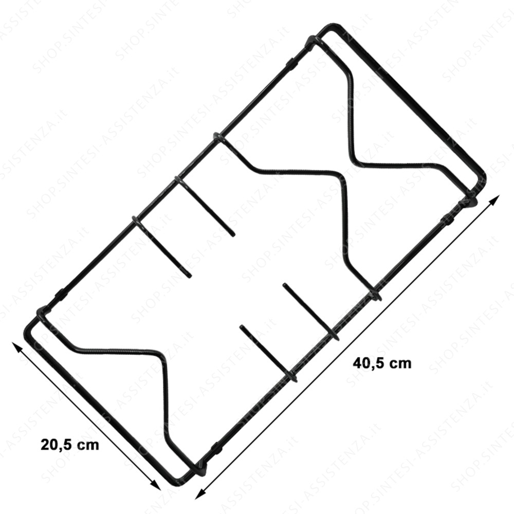 GRIGLIA CETRALE FERRO SMALTATO PER PIANO DI COTTURA SMEG SPV577 694090844 - 694090844