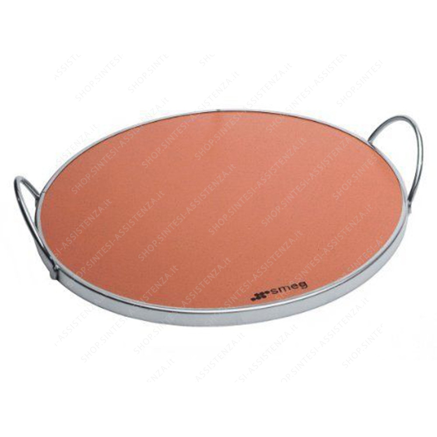 ROUND REFRACTORY STONE PLATE WITH HANDLES SMEG PIZZA OVEN - 695690416