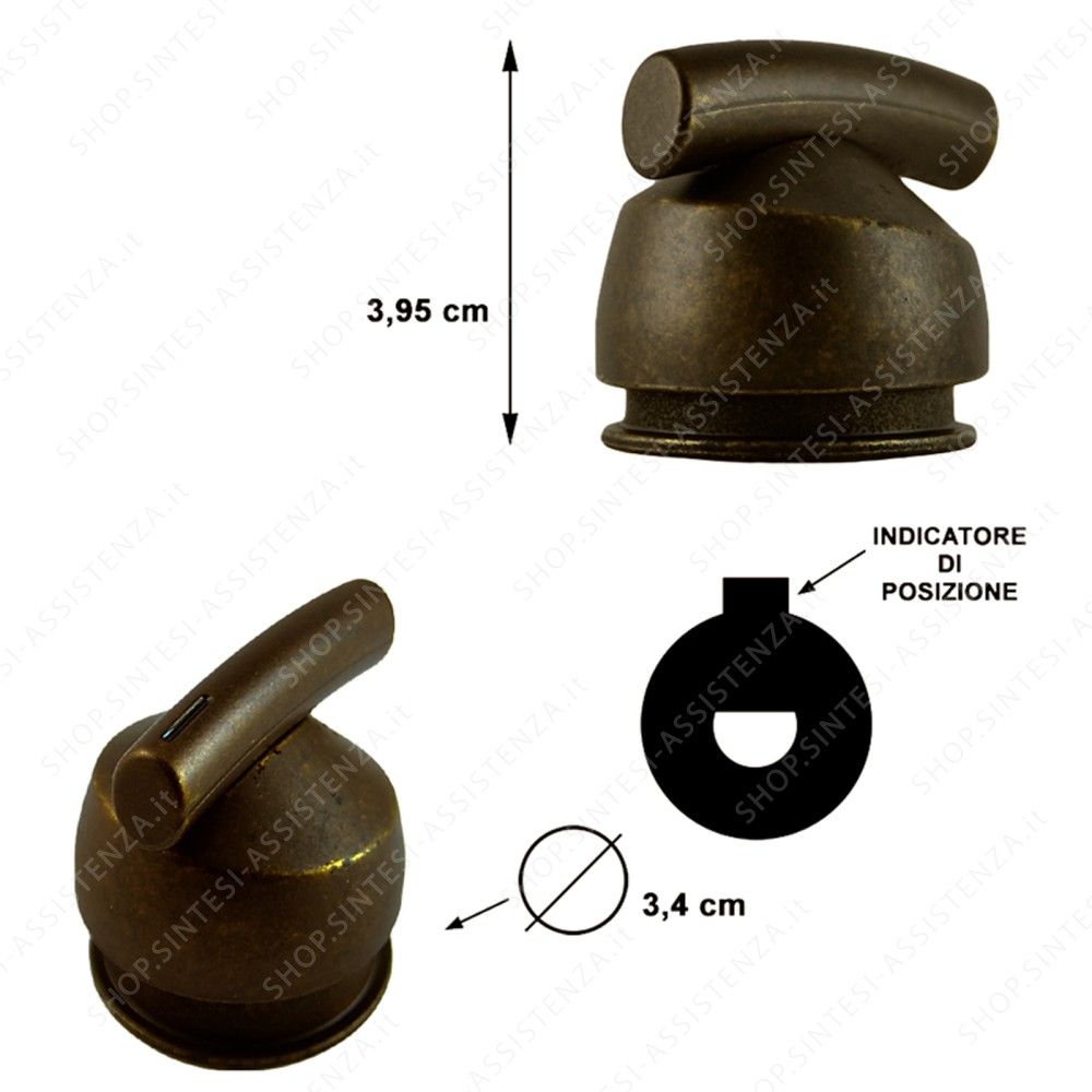 FRANKE COUNTRY BRASS OVEN KNOB 133.0280.832 - 133.0280.832