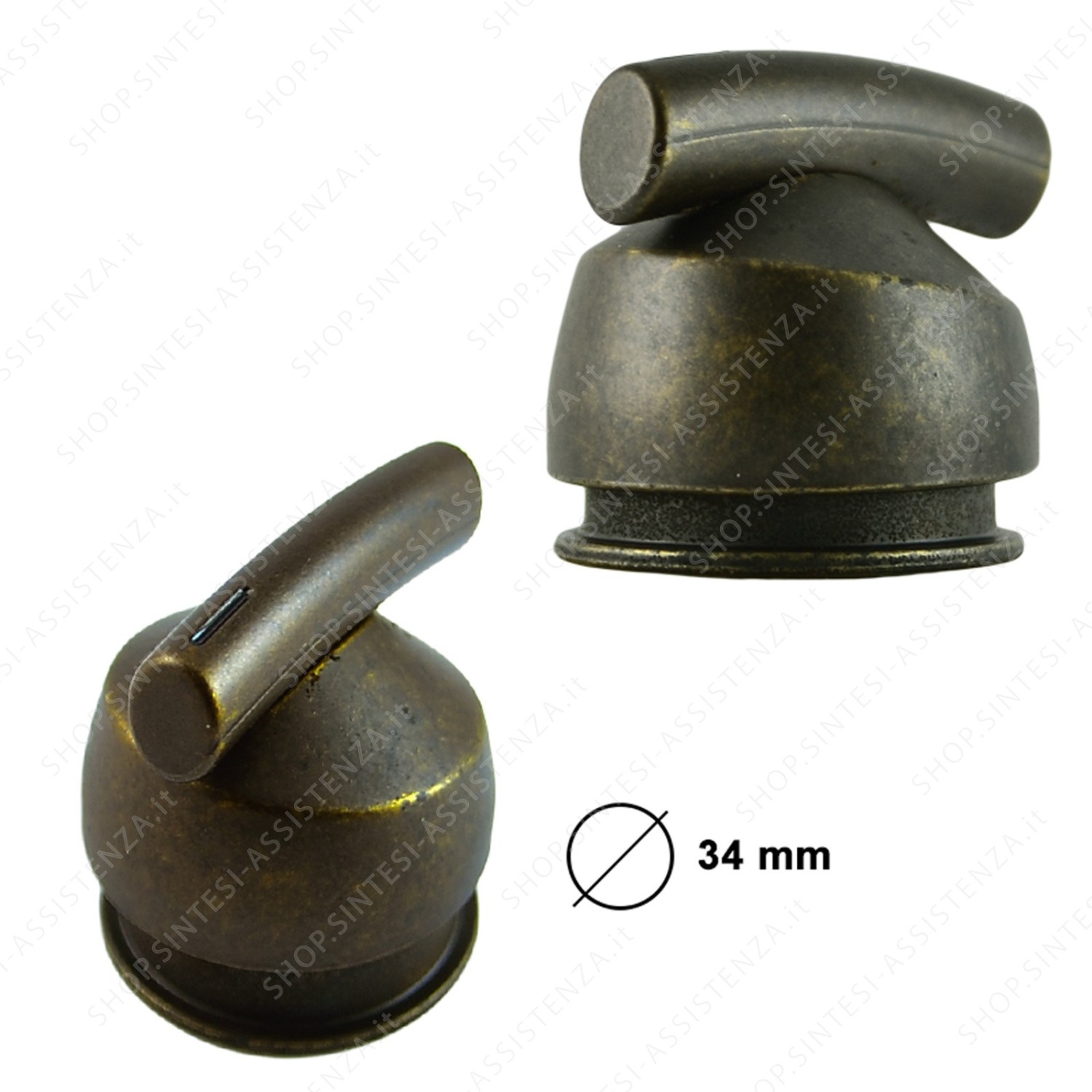 MANOPOLA PIANO COTTURA E FORNO FRANKE METALLO COLOR BRONZO SERIE COUNTRY 133.0198.111 - 133.0198.111