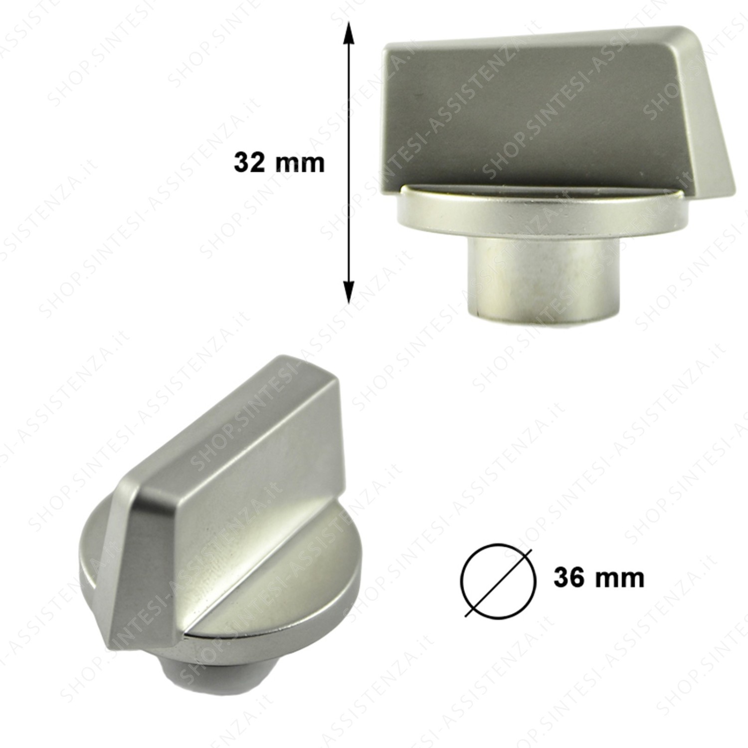 Manopola estetica nichelata regolazione comandi forno combinato gas Smeg 764976280 - 764976280
