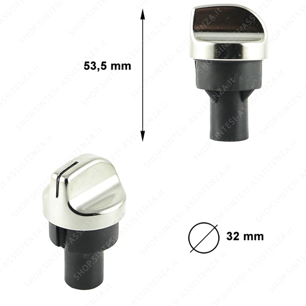 Manopola regolazione comandi estetica in acciaio forno Smeg 694972375 - 694972375