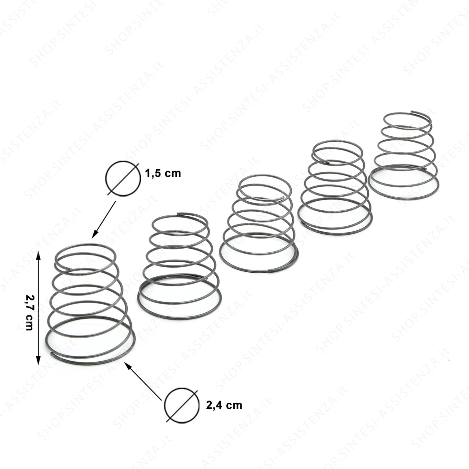 Kit 5 springs under the knob for Foster hob 9606926 - 9606926 KIT 5
